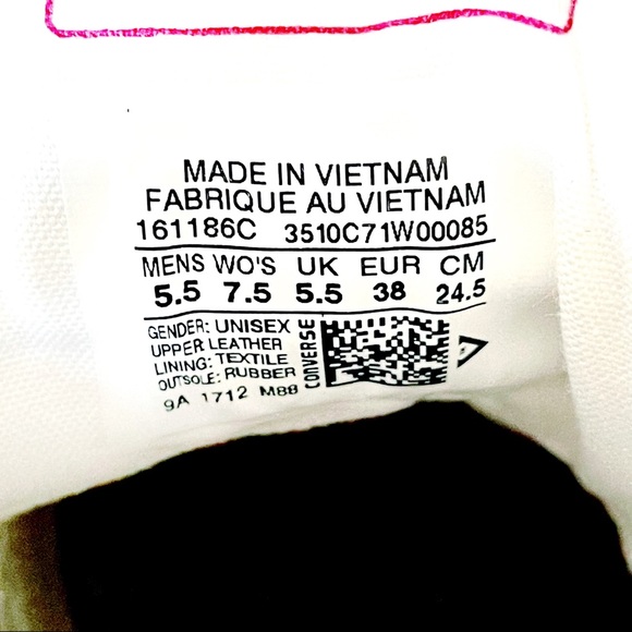 🆕 Converse High Top Sneakers I Love New York 7.5 - Picture 15 of 15